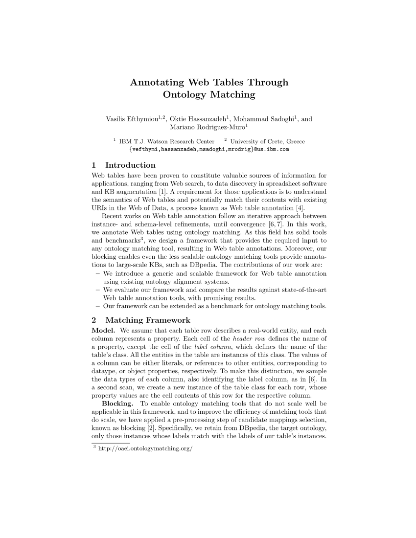 PDF) Matching Web Tables with Knowledge Base Entities: From Entity