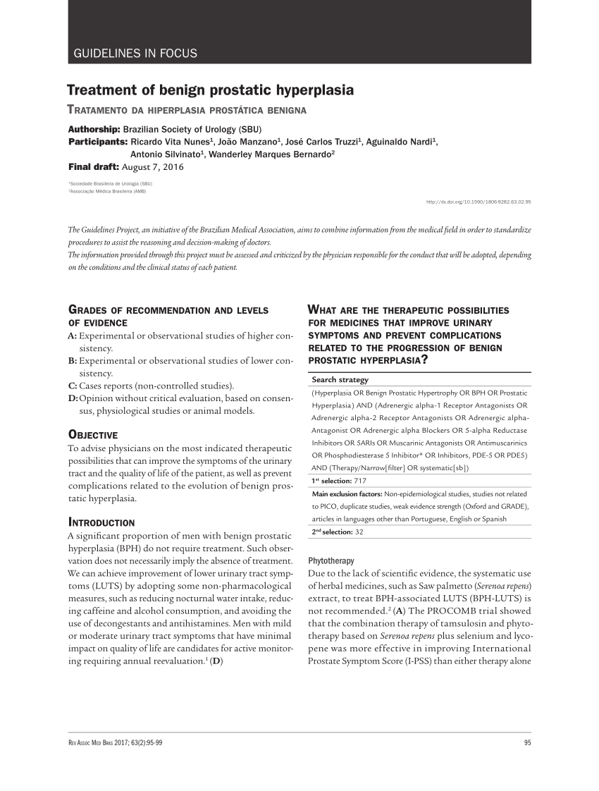 benign prostatic hyperplasia article pdf akupunktúra térdízületi gyulladás kezelésében