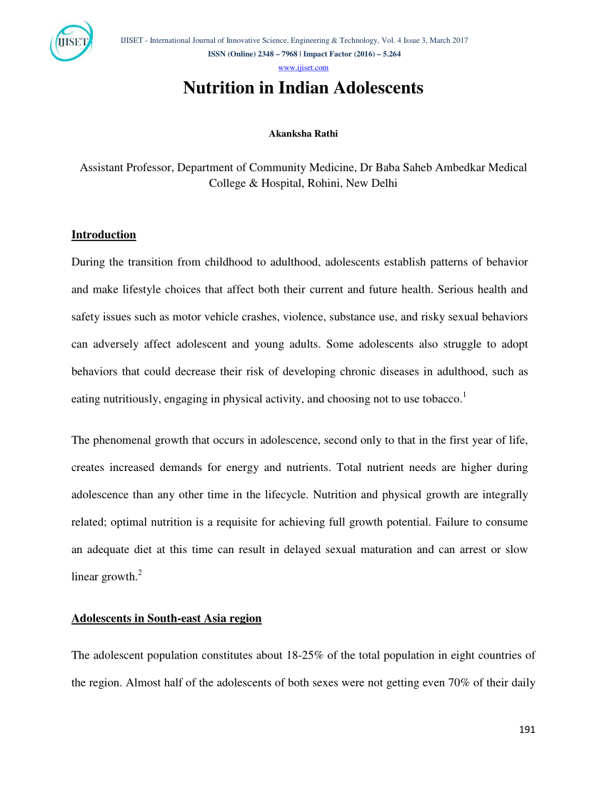 thesis on food and nutrition in india pdf
