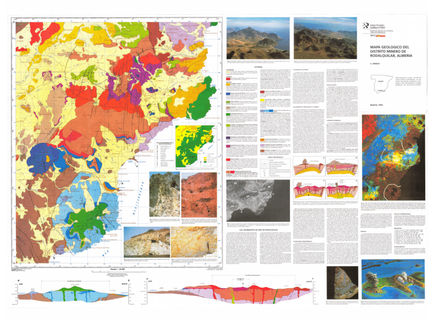 mapa geologico de almeria PDF) Mapa Geológico del Distrito Minero de Rodalquilar, Almería