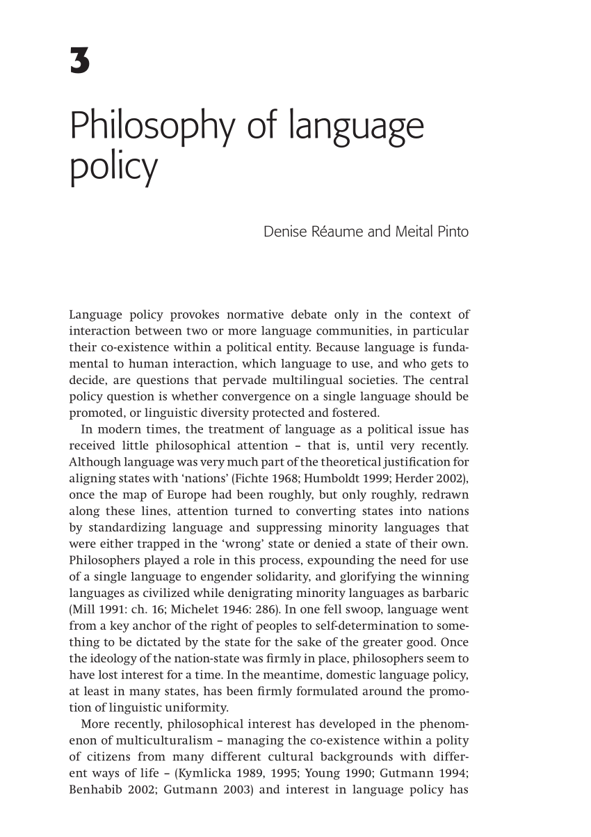 research on language policy