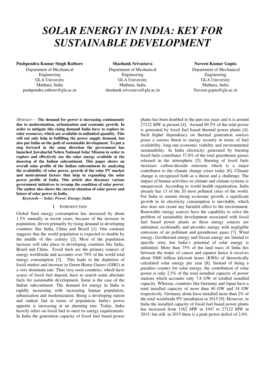 case study on solar energy in india pdf