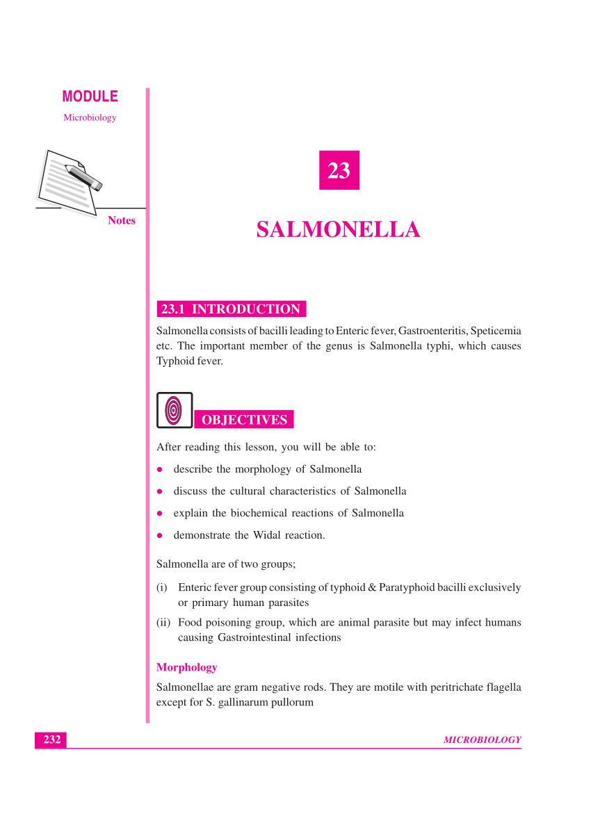 PDF) SALMONELLA