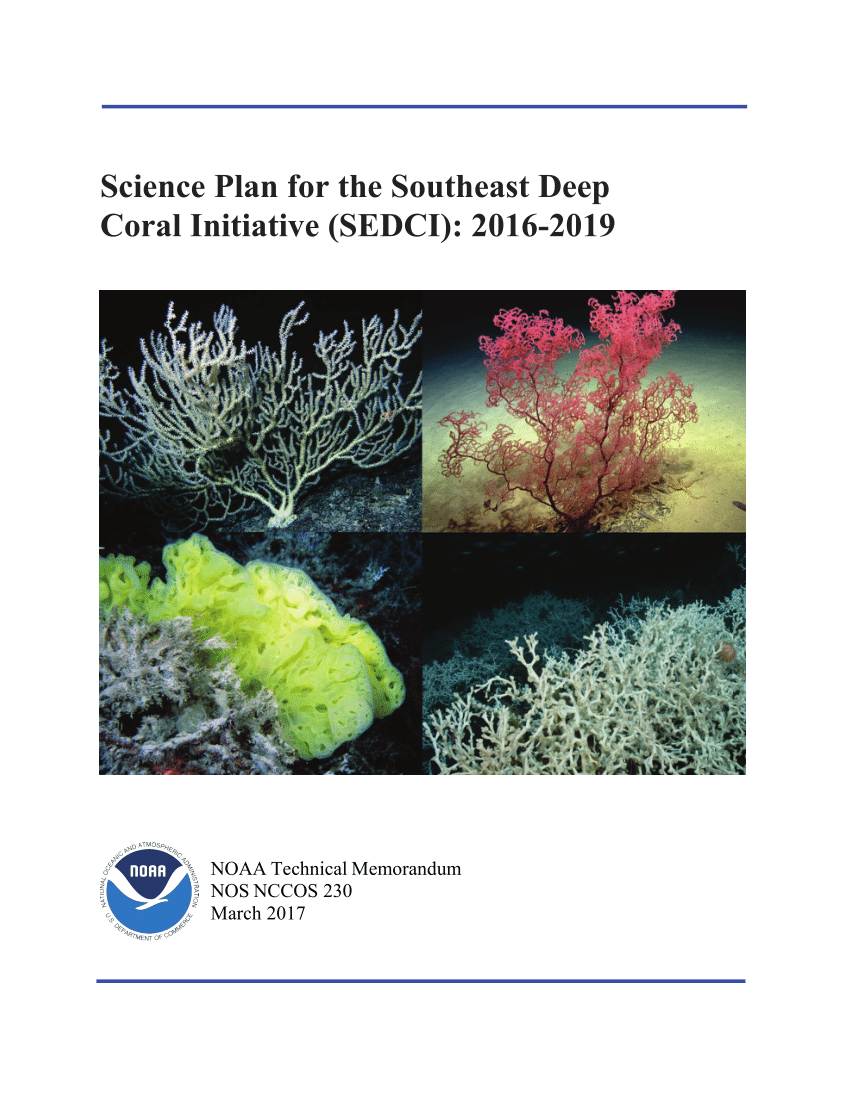 PDF) Science Plan for the Southeast Deep Coral Initiative (SEDCI ...