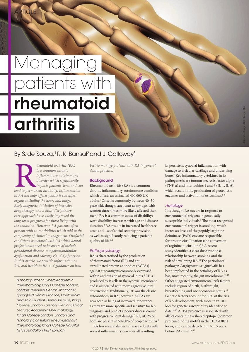research topics in rheumatoid arthritis