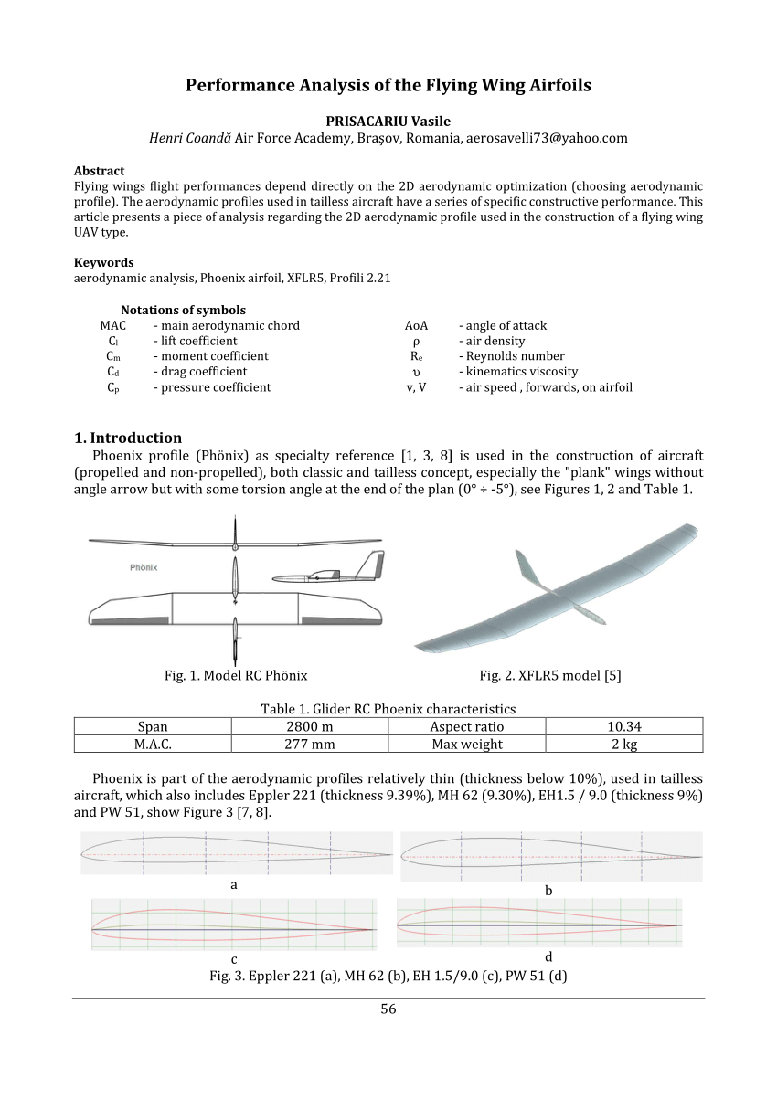 flying wing airfoil