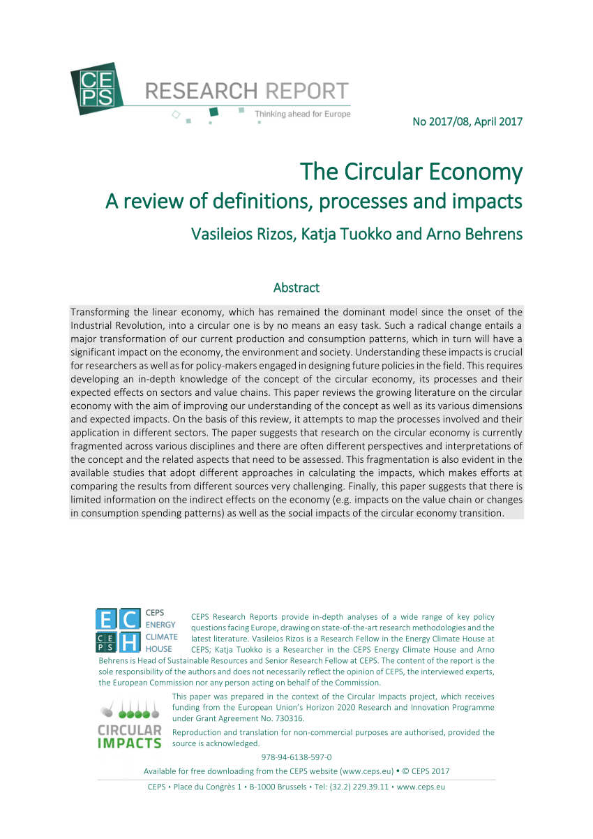 essay on circular economy