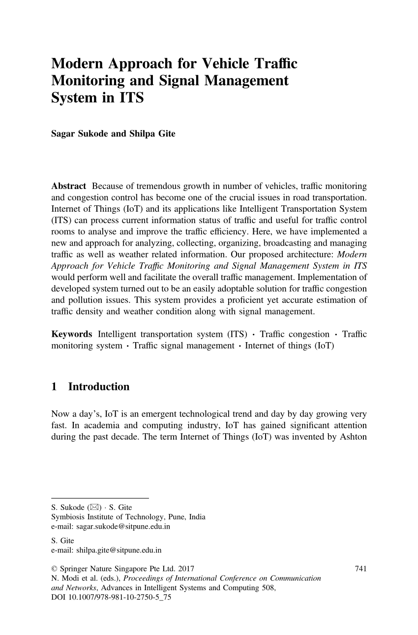 A Survey Of Intelligent Transportation Systems Sheng Hai An - 