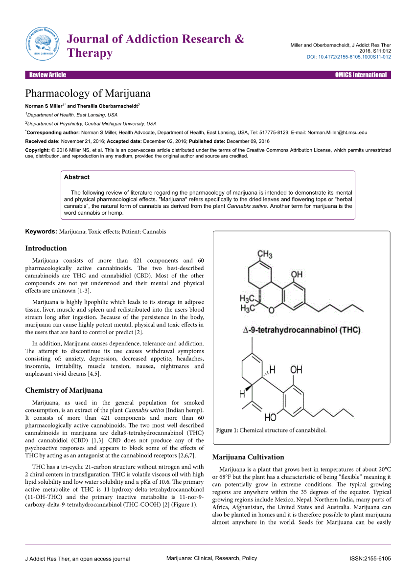 marijuana research paper pdf