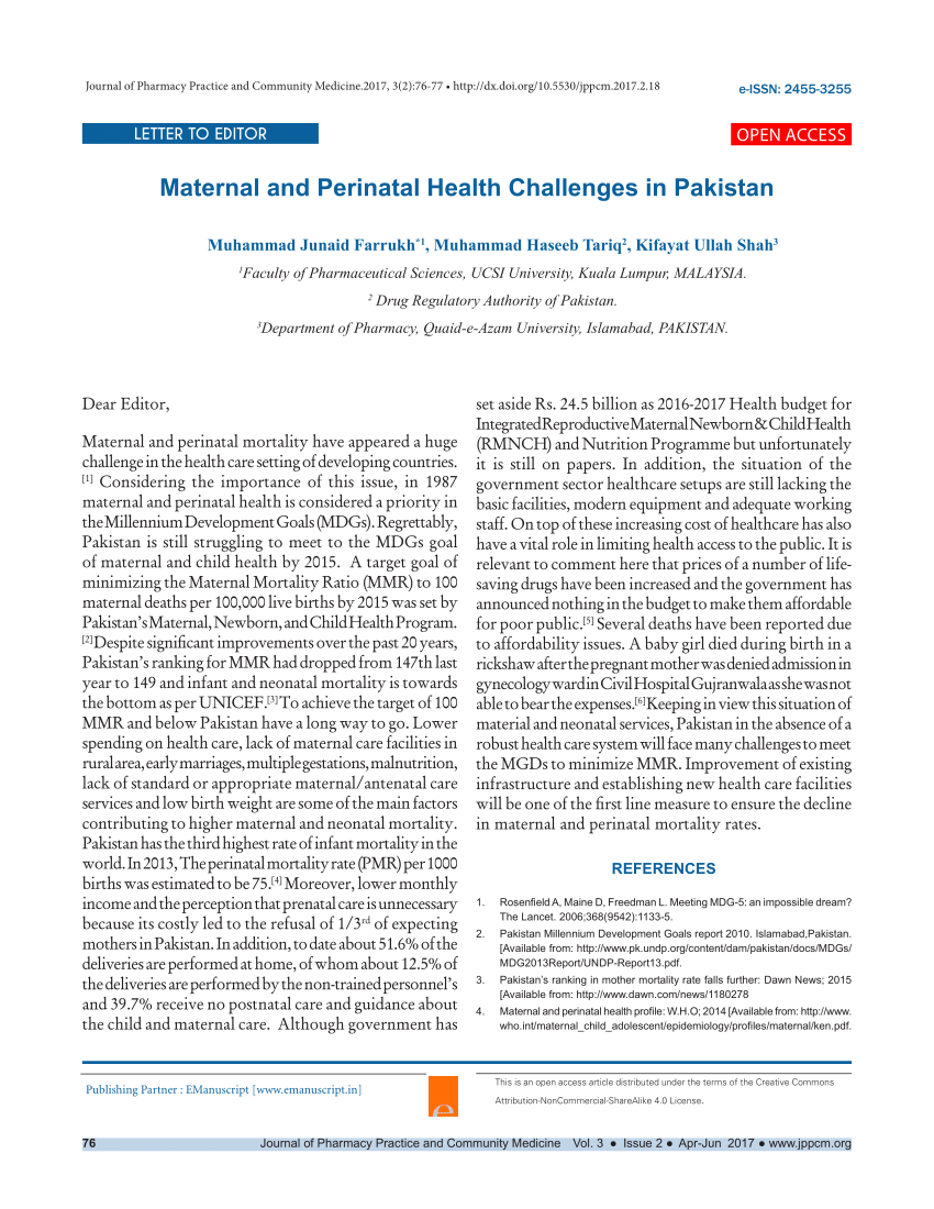 PDF) Epidemiological profile of maternal mortality