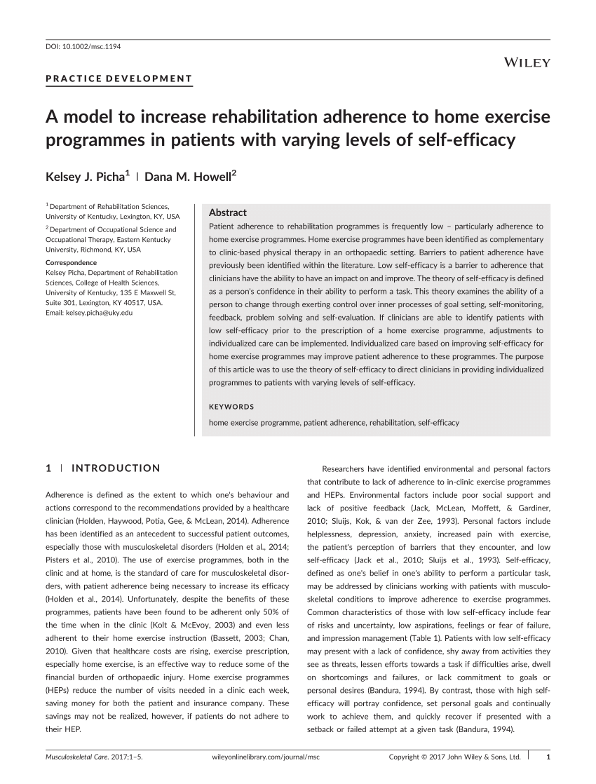 PDF) The Efficacy of Goal Setting in Cardiac Rehabilitation - a