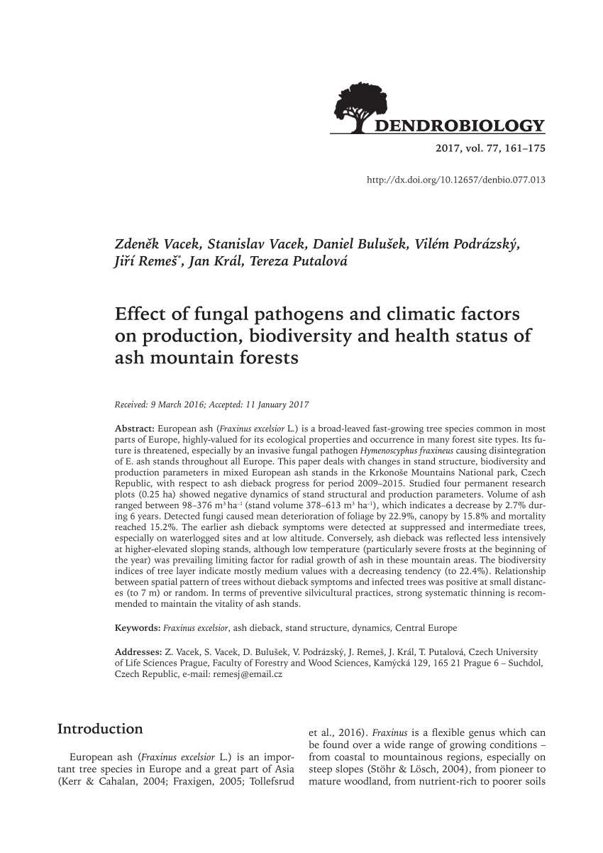 pdf-effect-of-fungal-pathogens-and-climatic-factors-on-production