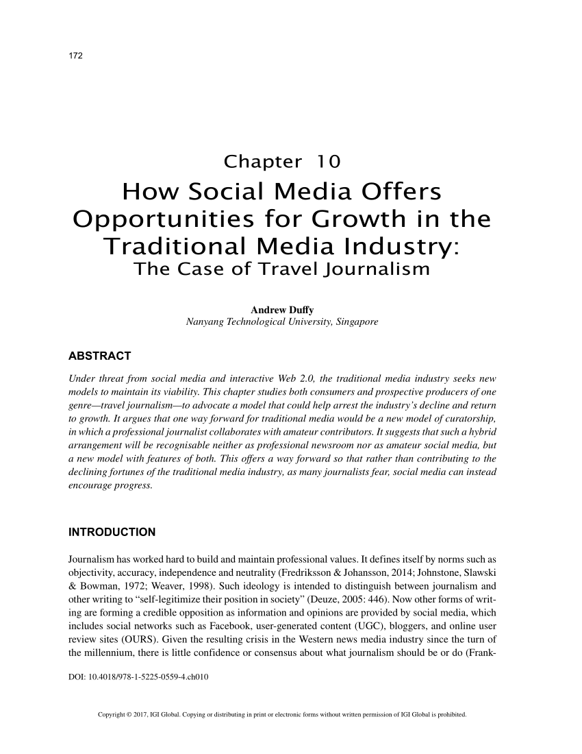 research paper on media industry