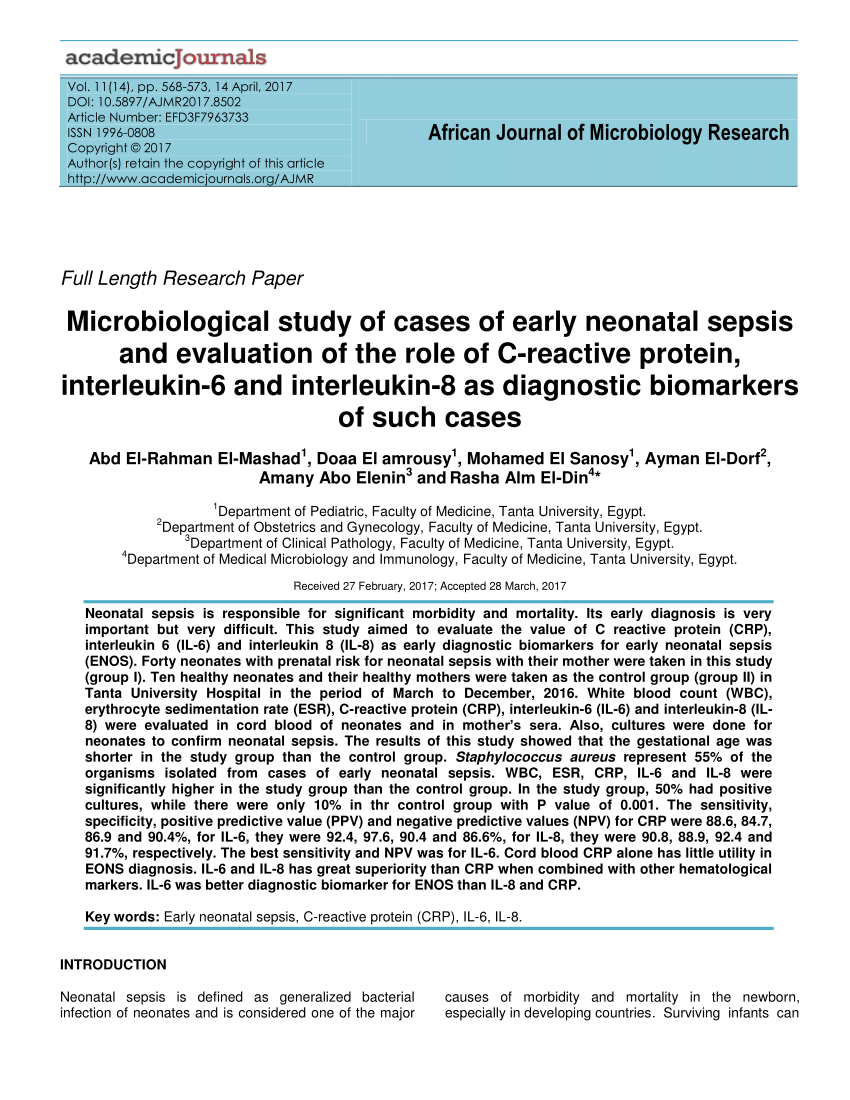 case study on neonatal sepsis