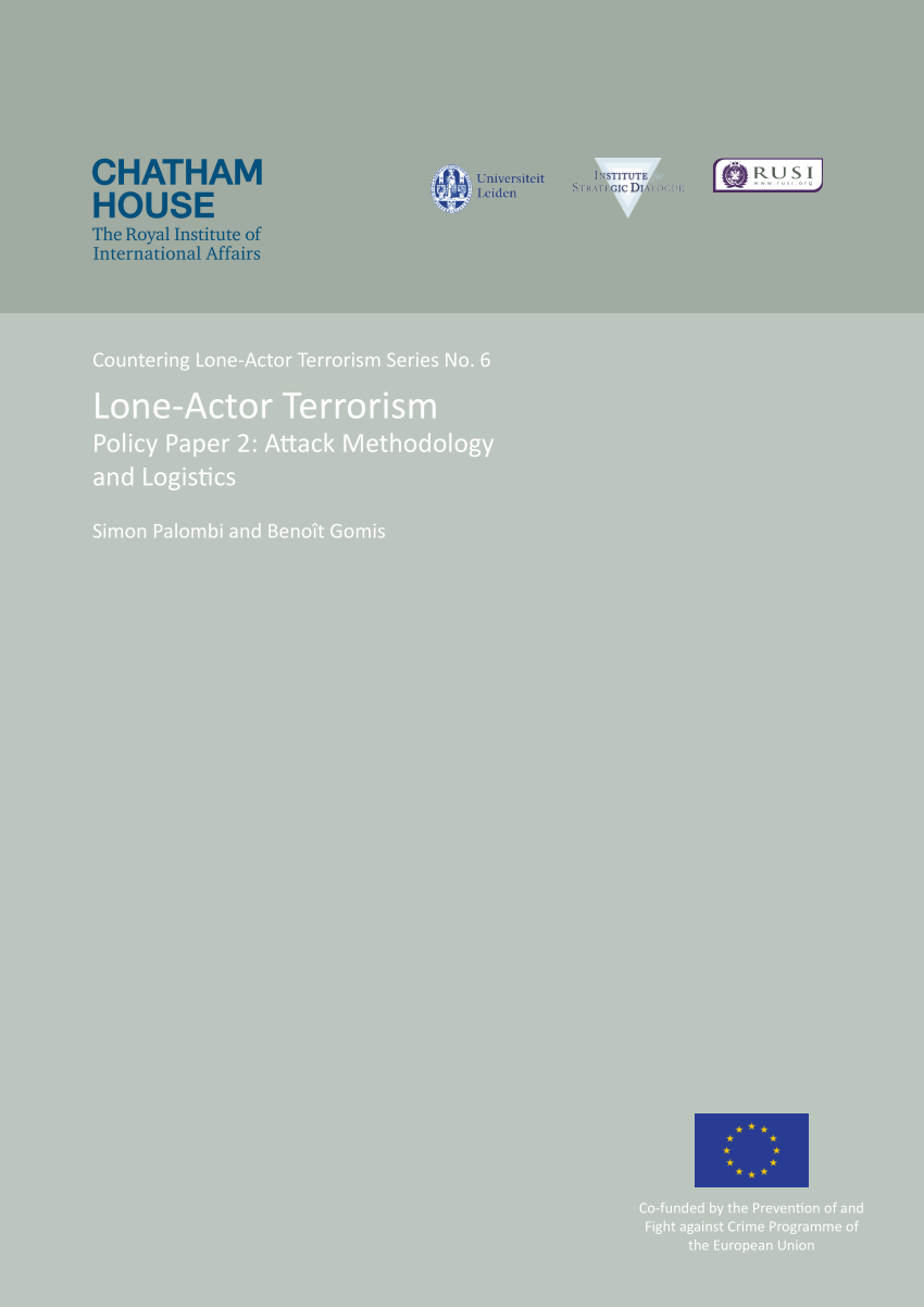 Lone-Actor Terrorism: Policy Paper 2: Attack Methodology and Logistics