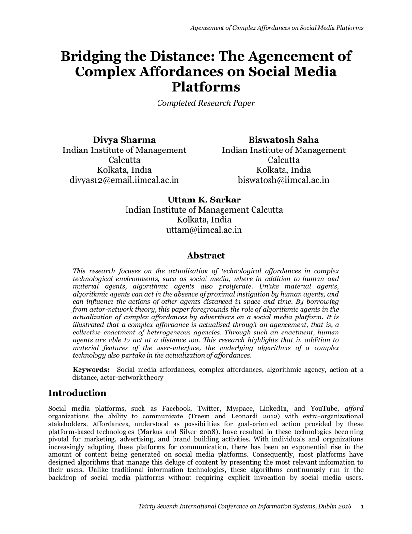 research paper on media