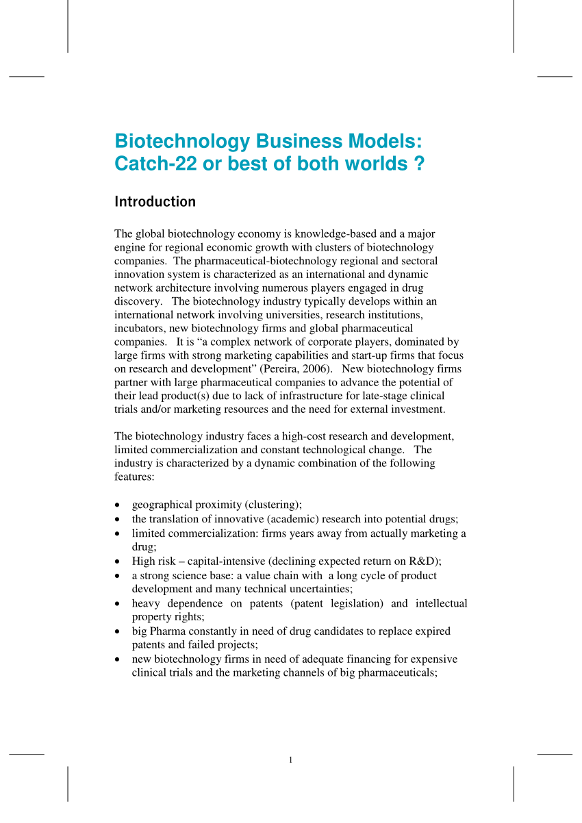 biotechnology business plan pdf