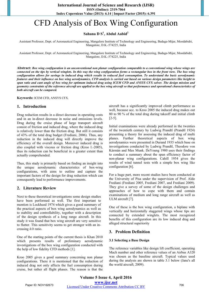 Flutter Characteristics of Typical Wing Sections of a Box Wing Aircraft  Configuration : Scholz, Dieter : Free Download, Borrow, and Streaming :  Internet Archive