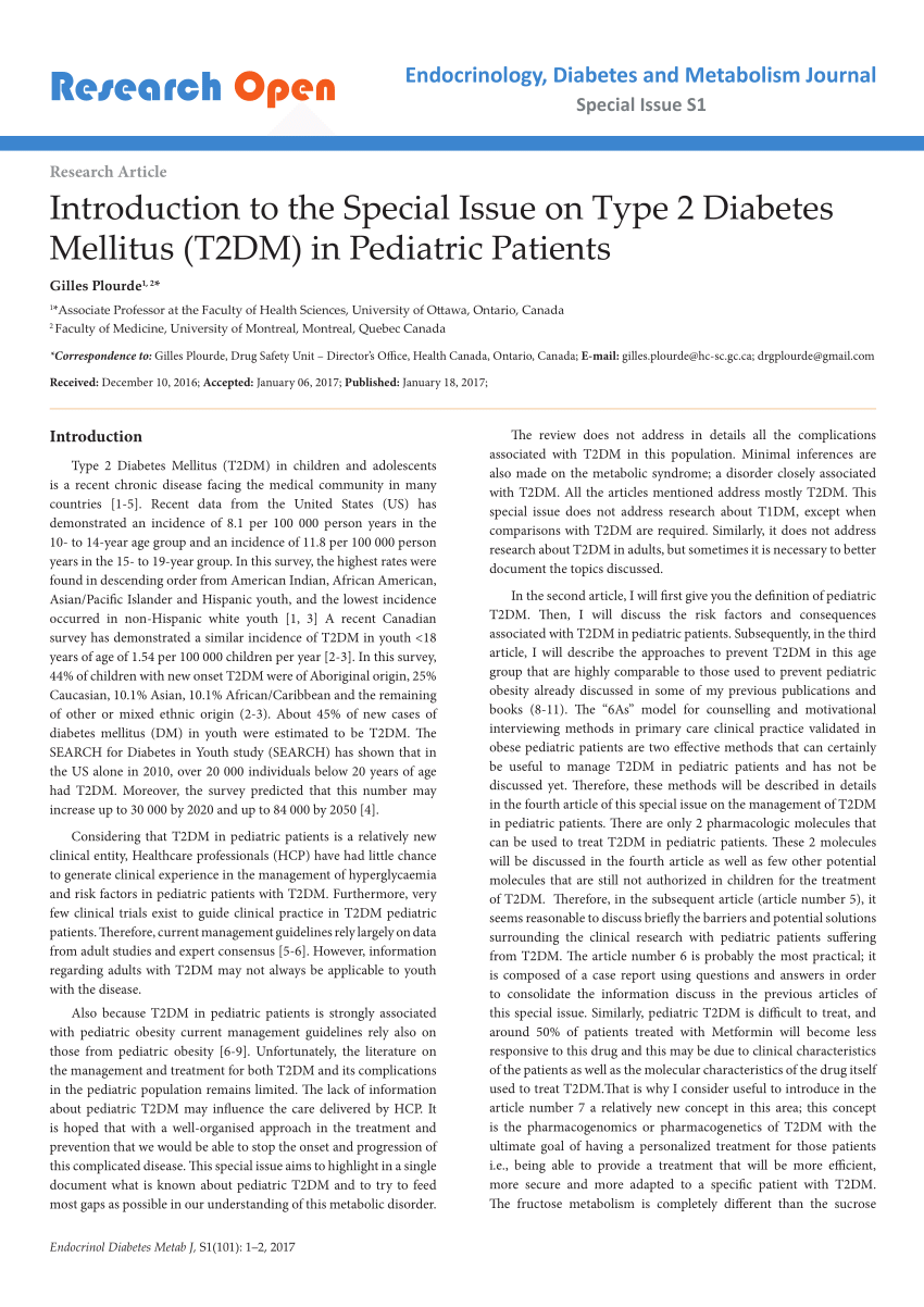 research paper on diabetes type 2)