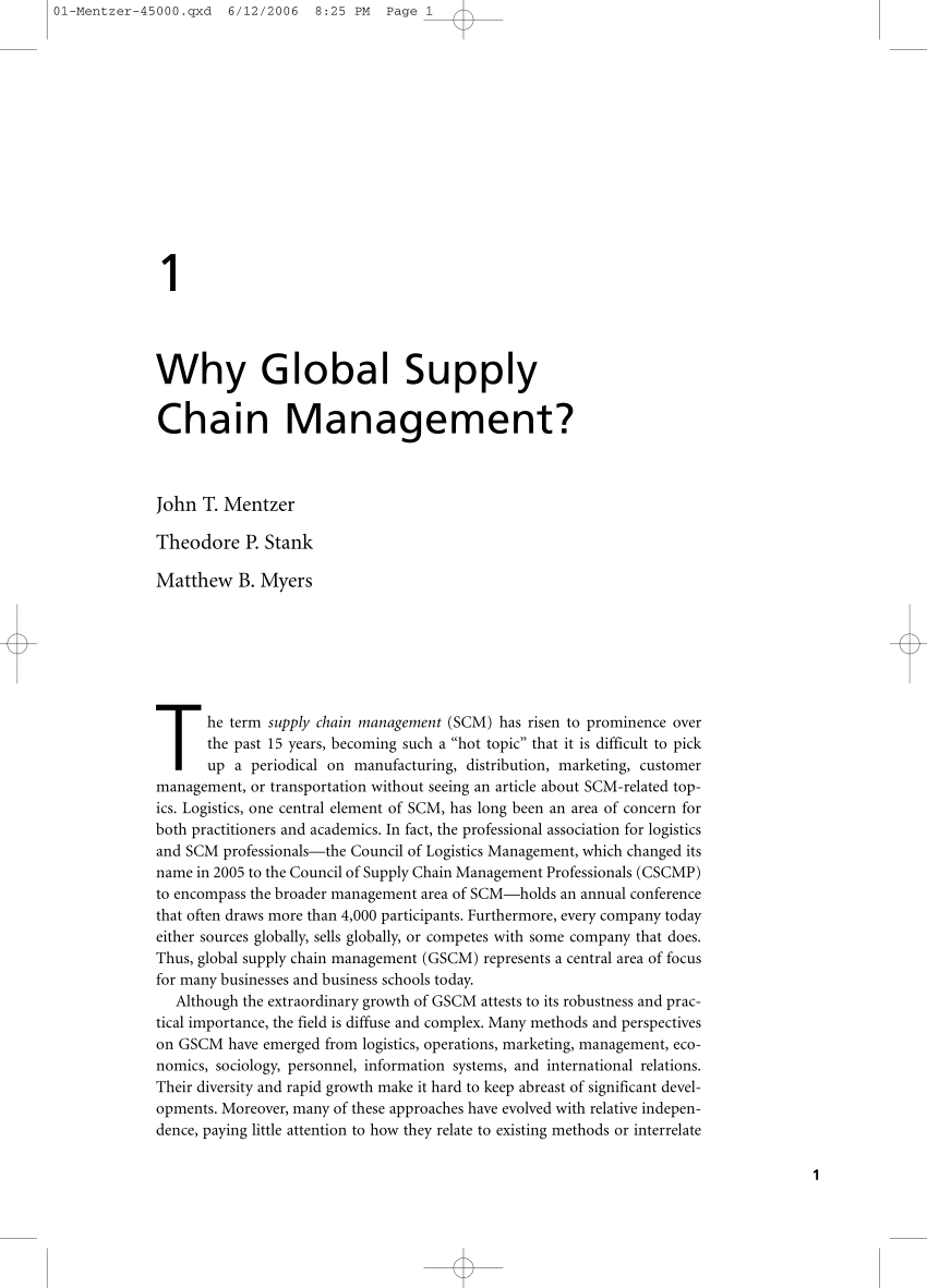 case study on supply chain management pdf