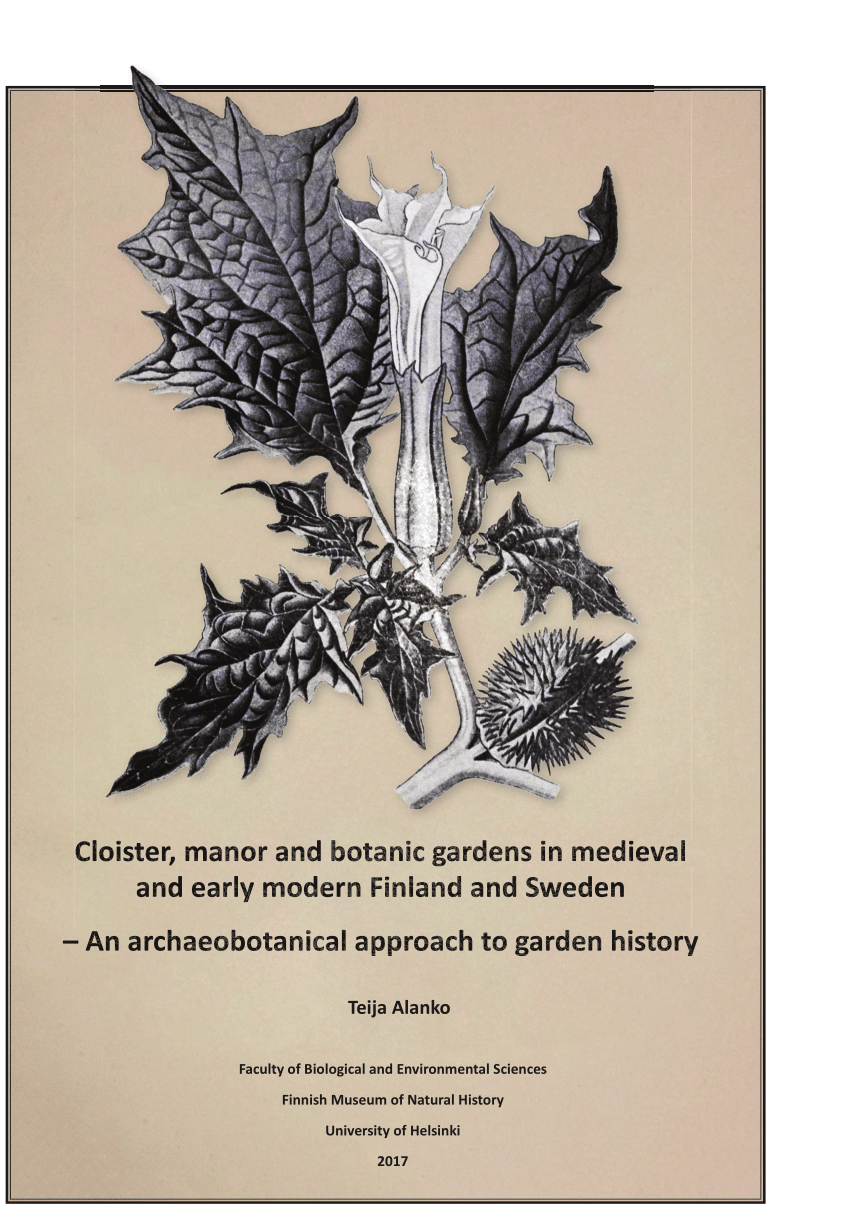 Pdf Cloister Manor And Botanic Gardens In Medieval And Early