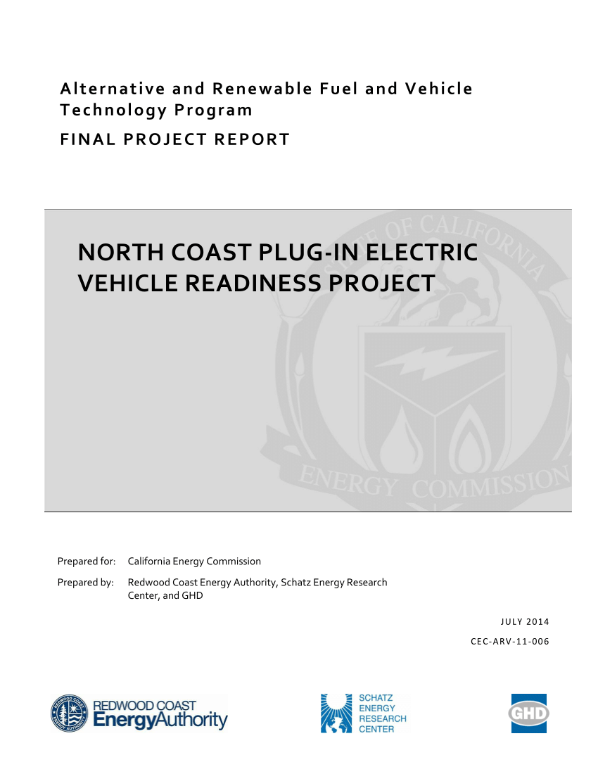(PDF) North Coast PlugIn Electric Vehicle Readiness Project