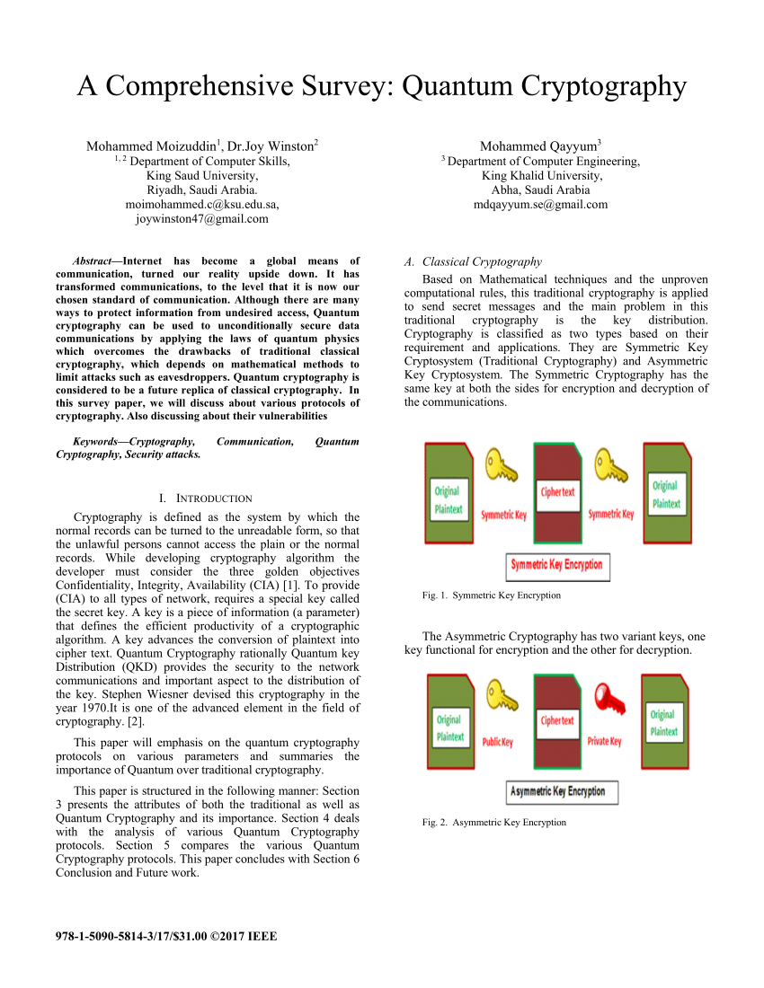 research proposal on quantum cryptography