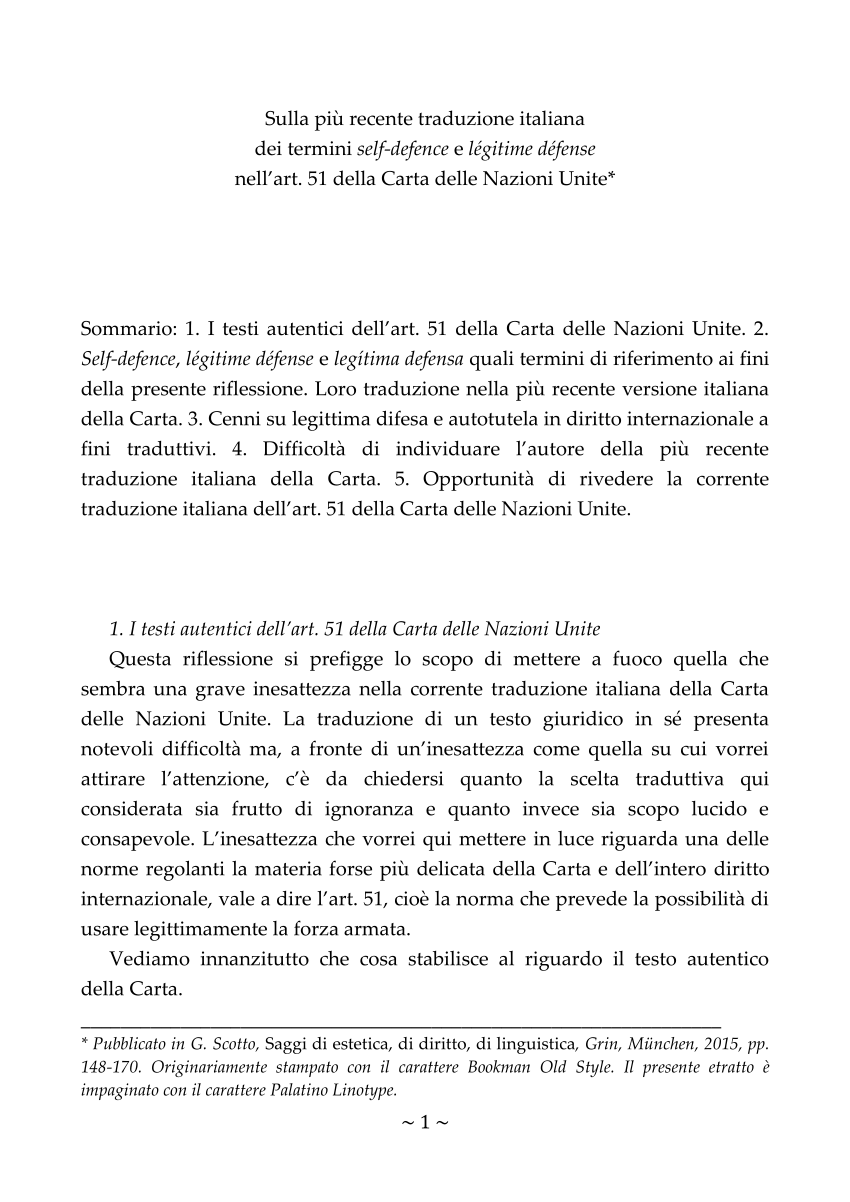Pdf Sulla Più Recente Traduzione Italiana Dei Termini Self