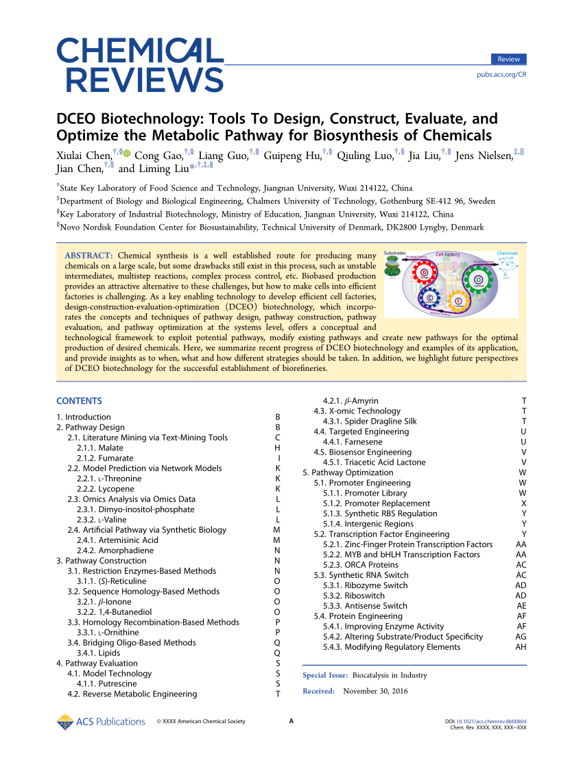 PDF) DCEO Biotechnology: Tools To Design, Construct, Evaluate, and 