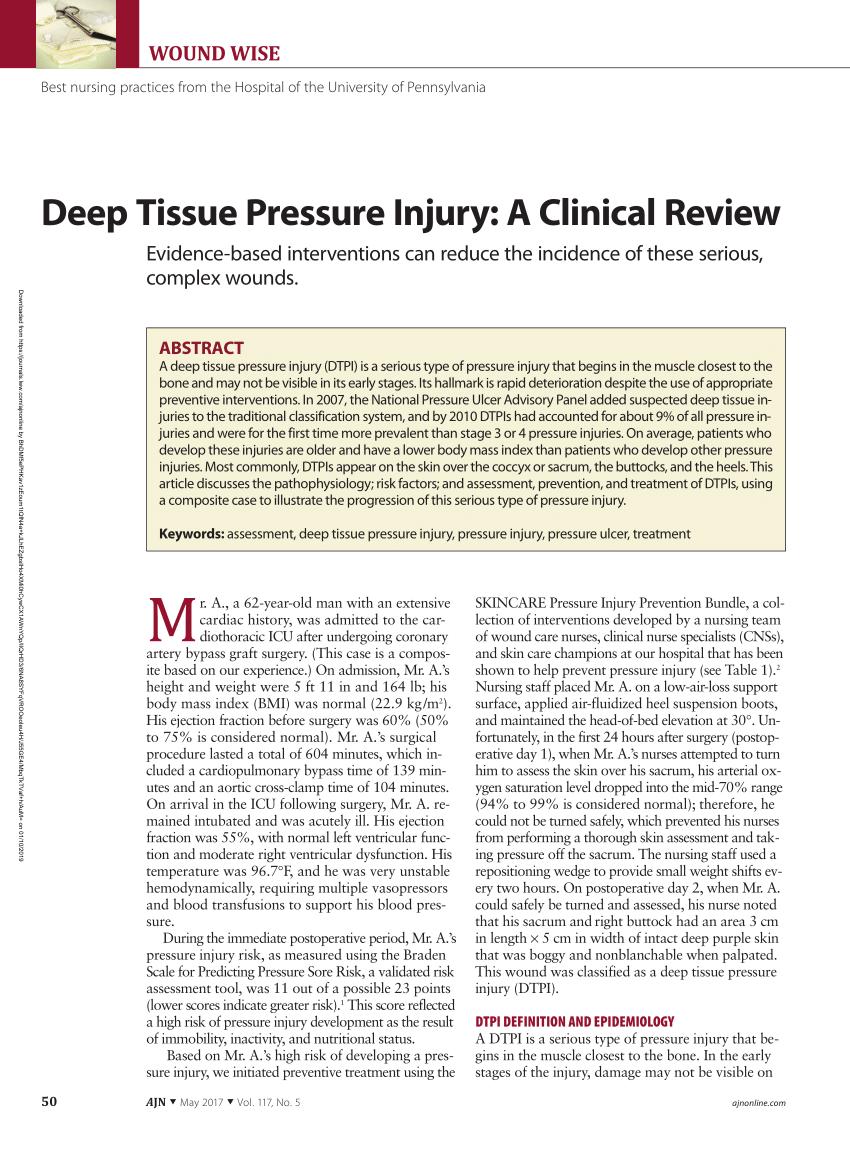 An Overview of Tissue Types in Pressure Ulcers: A Consensus Panel  Recommendation