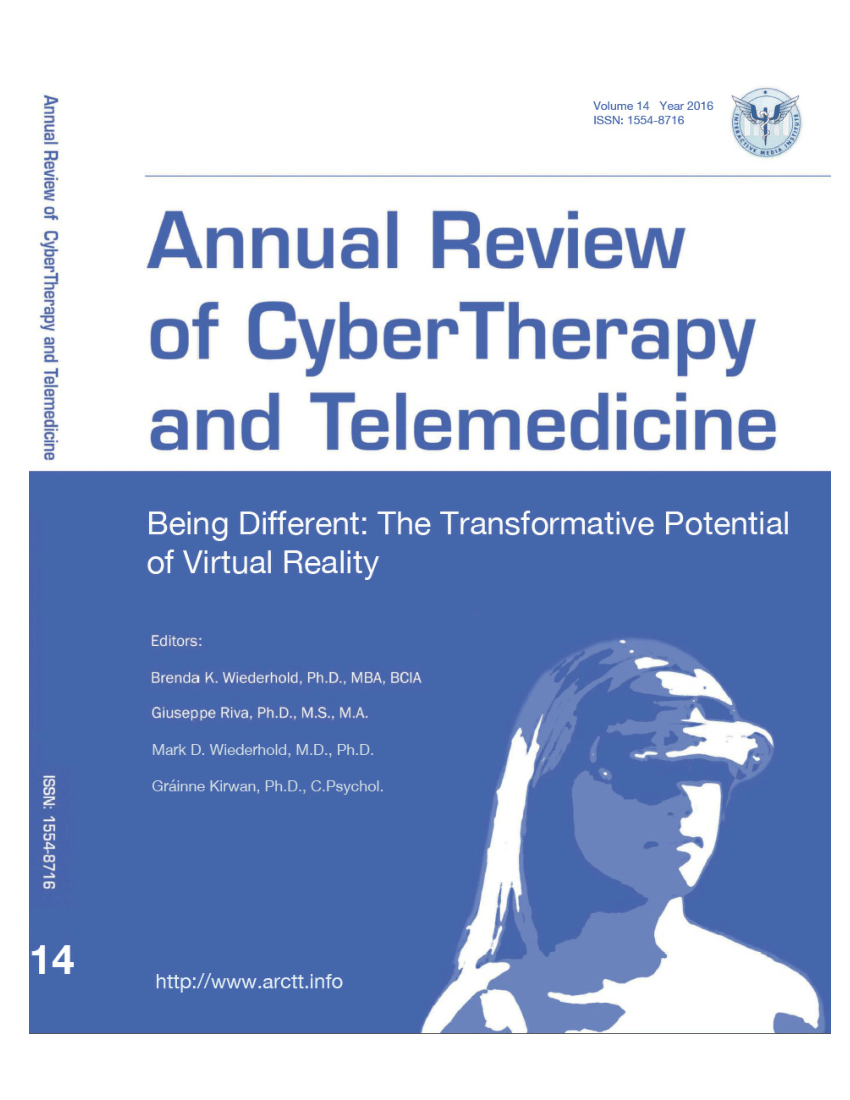 Annual Review of CyberTherapy and Telemedicine, Volume 8, Summer 2010 by  Giuseppe Riva - Issuu