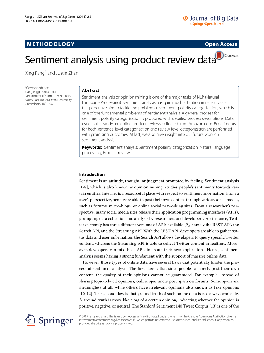 sentiment analysis in education research a review of journal publications
