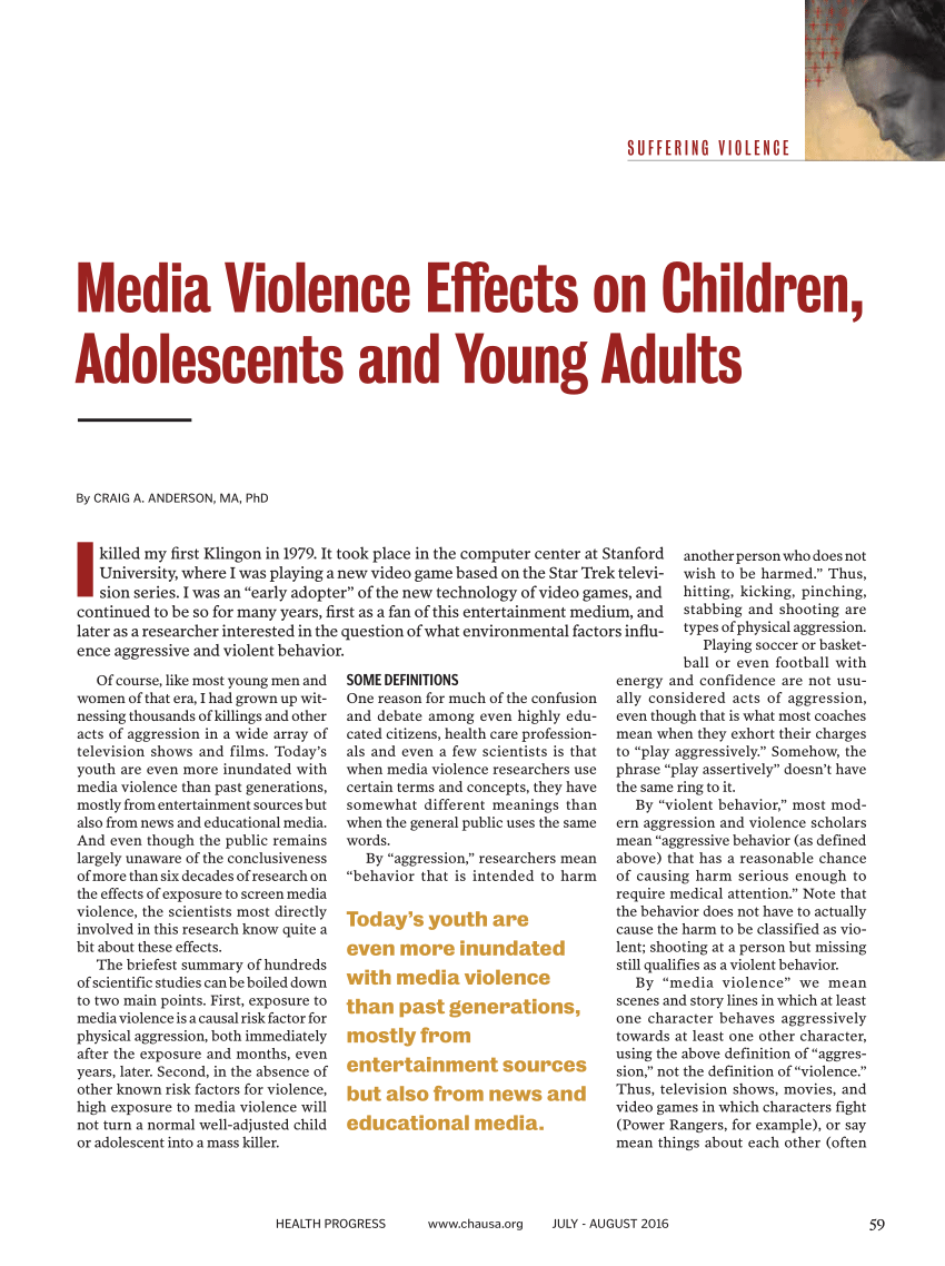 television violence effects on youth essay