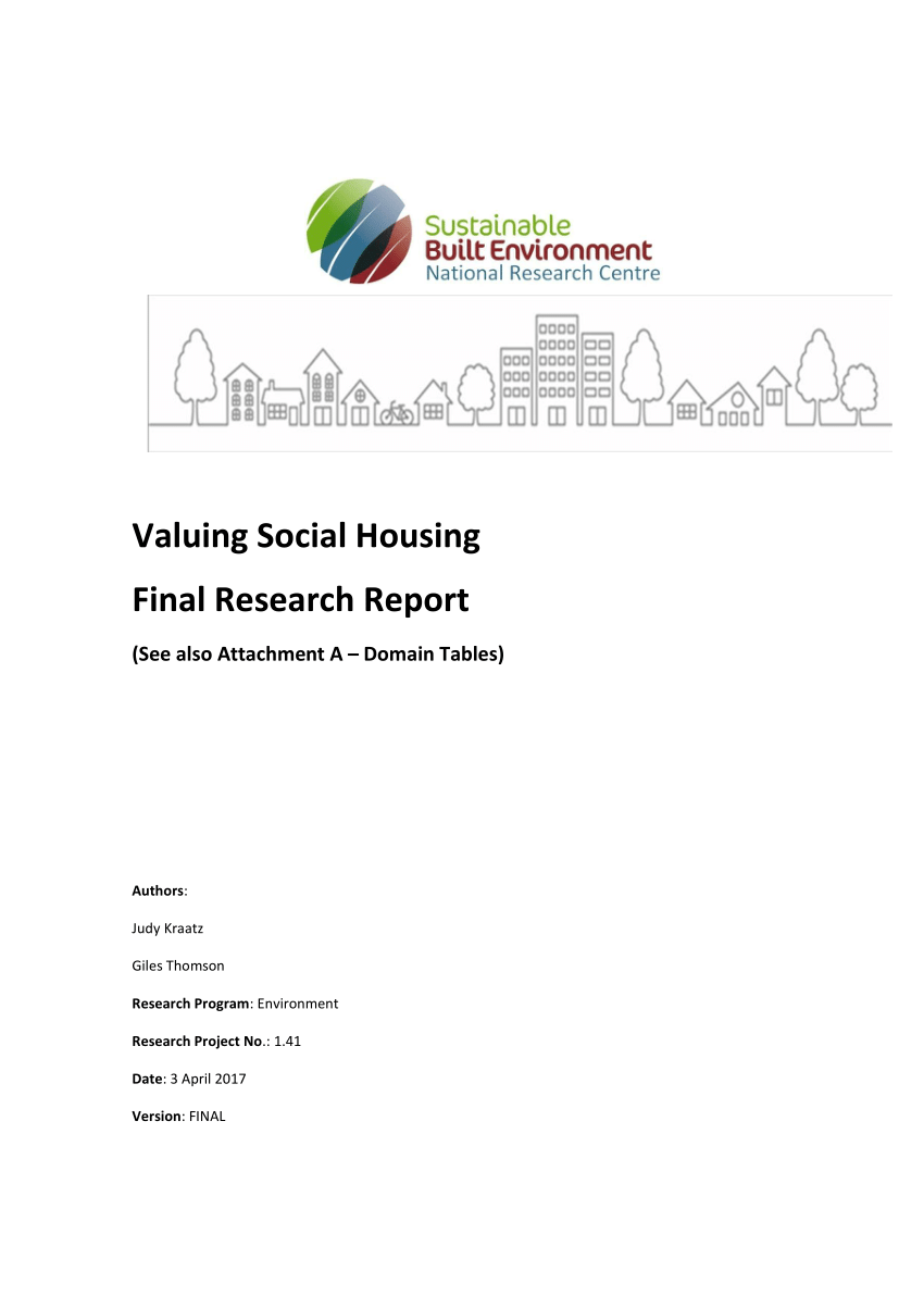 research paper on social housing