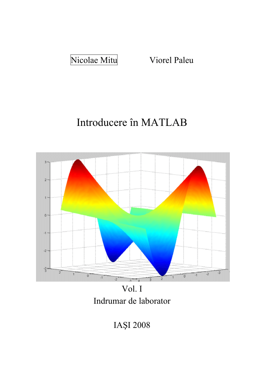 extinction To meditation Mariner PDF) Introducere in Matlab - Vol. I, Indrumar de laborator