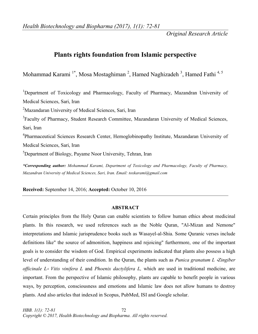 dissertation on plants rights