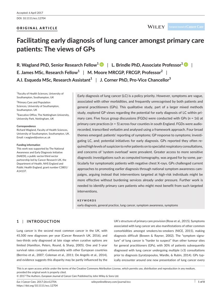 case study of a lung cancer patient