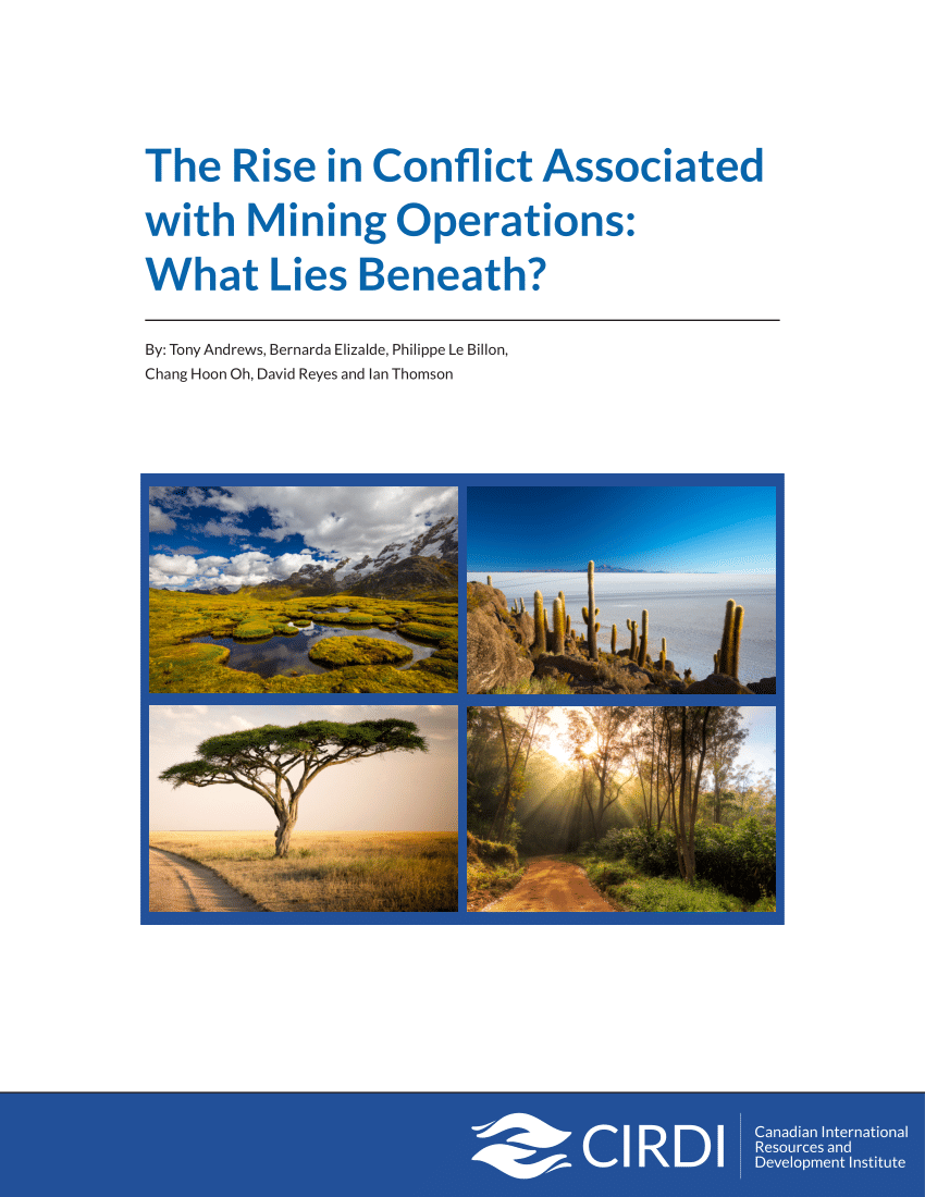 PDF) The Rise in Conflict Associated with Mining Operations: What