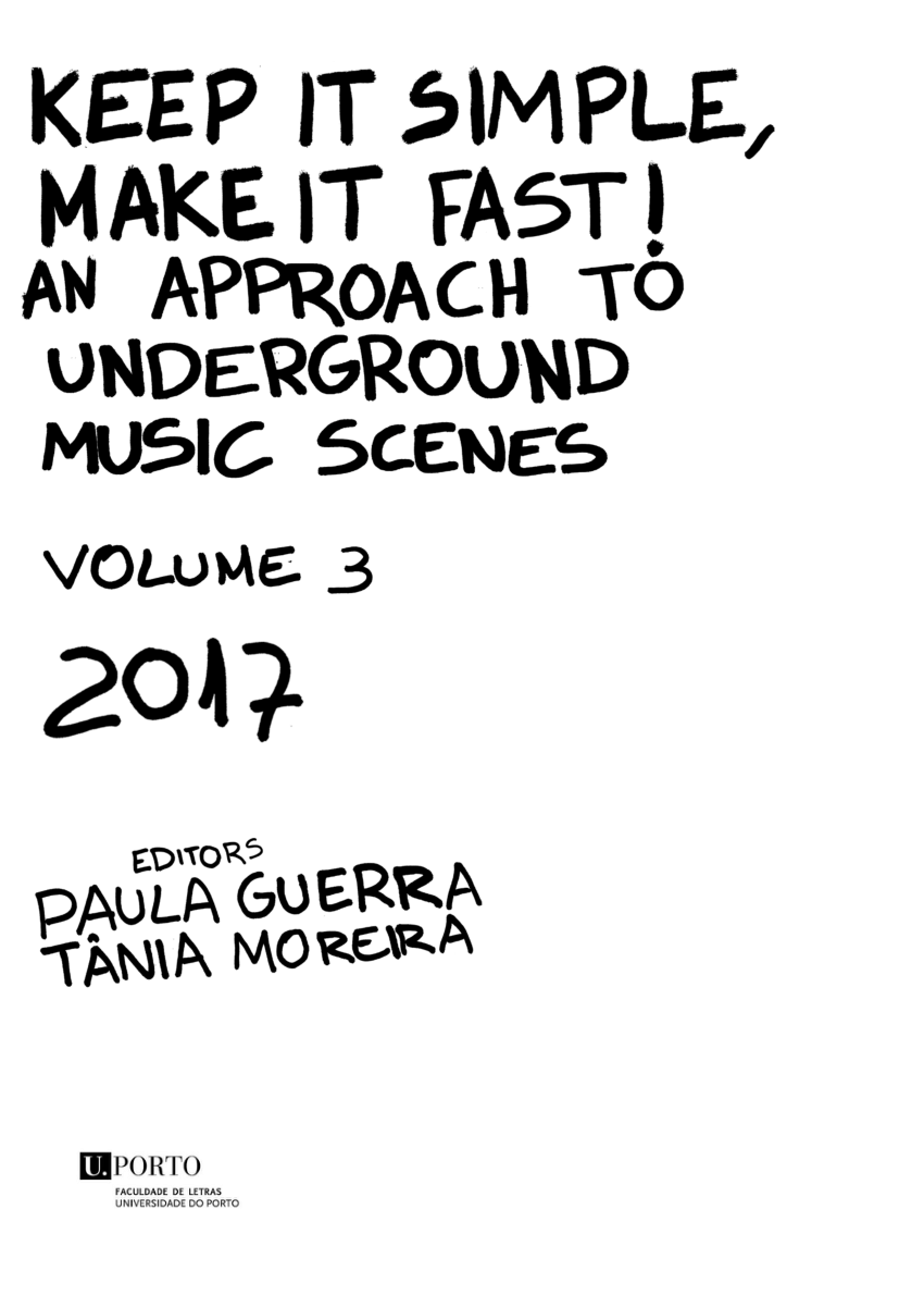PDF) GUERRA & MOREIRA (2017) - Keep it Simple, Make it Fast Volume