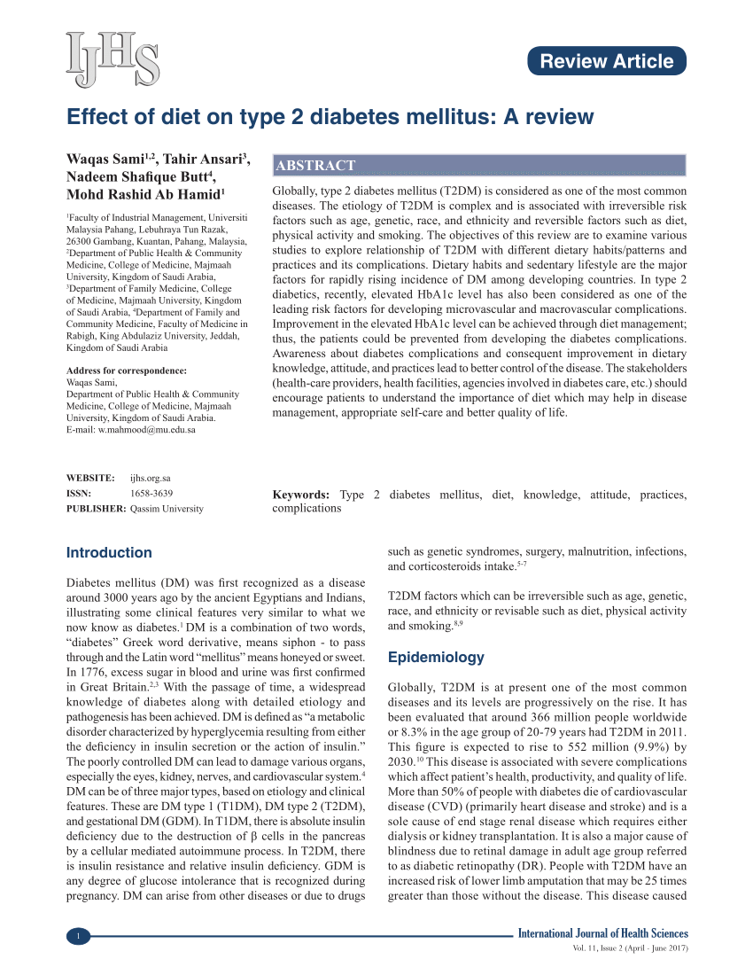 scholarly articles on type 2 diabetes mellitus