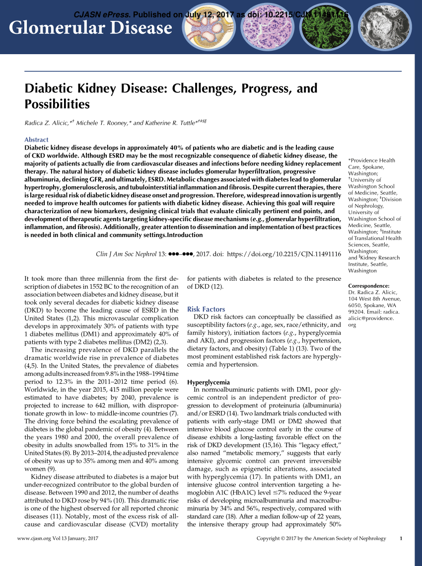 diabetic kidney disease pdf glükóz szenzor