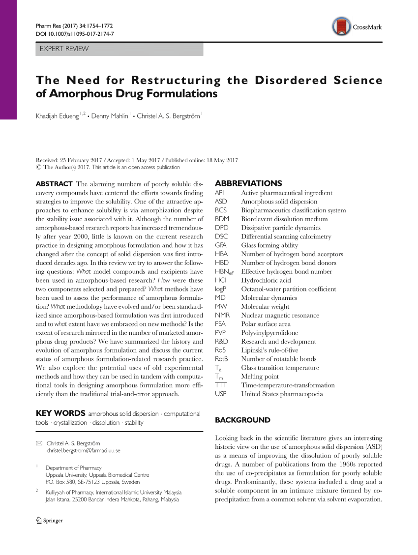 PDF) The Need for Restructuring the Disordered Science of 