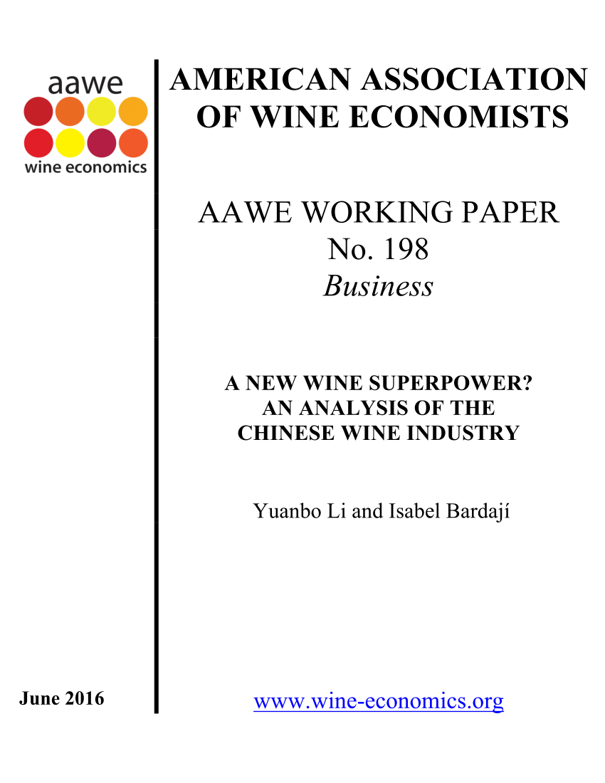 the us wine industry in 2001 case analysis