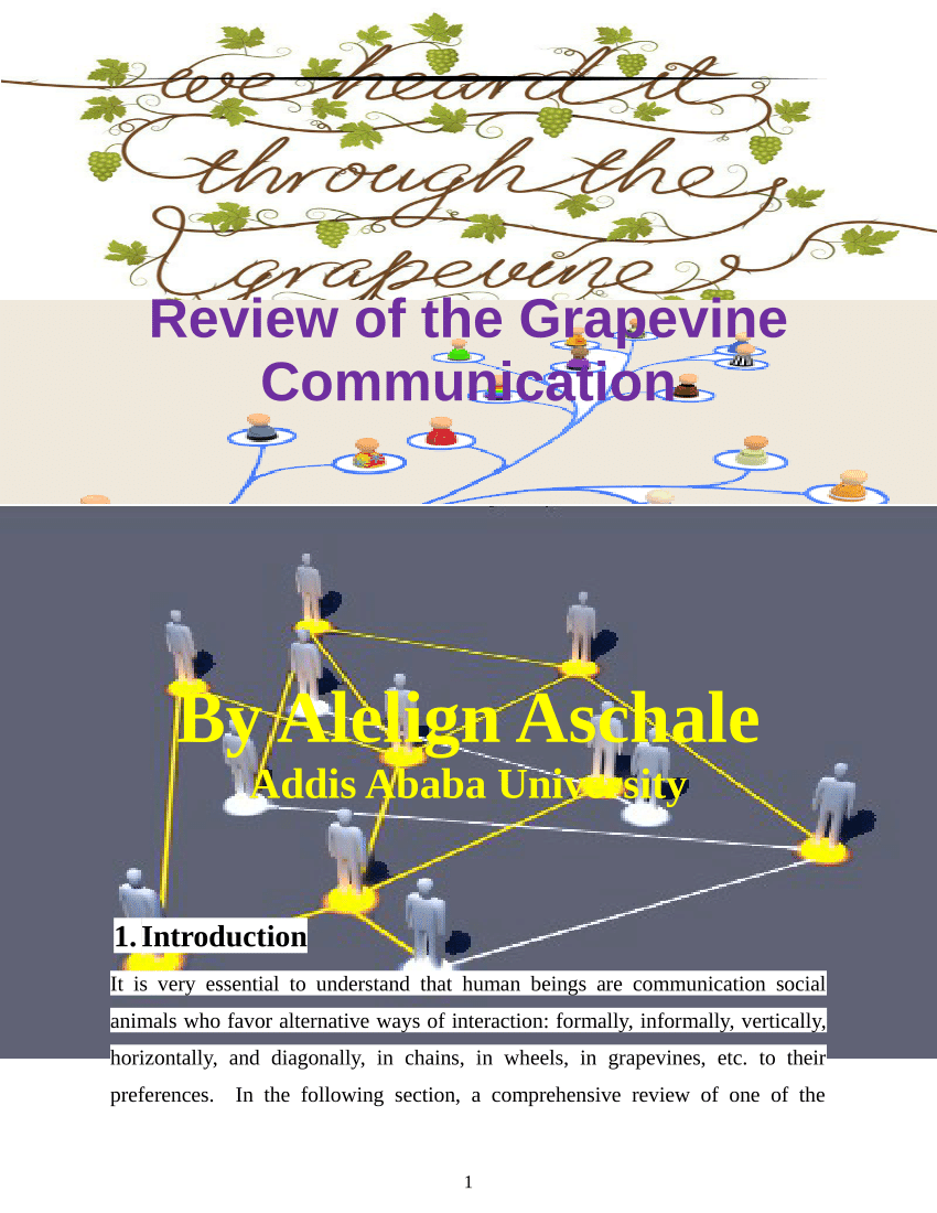 case study on grapevine communication
