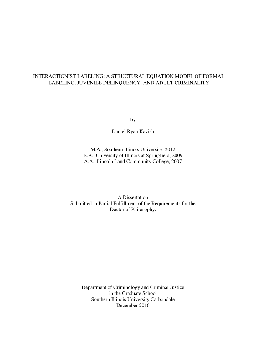 criminology thesis