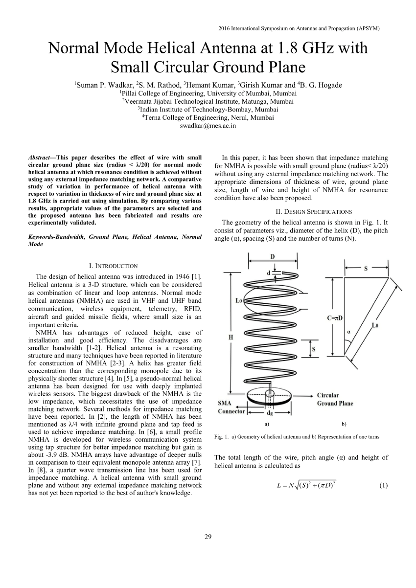 research paper on helical antenna