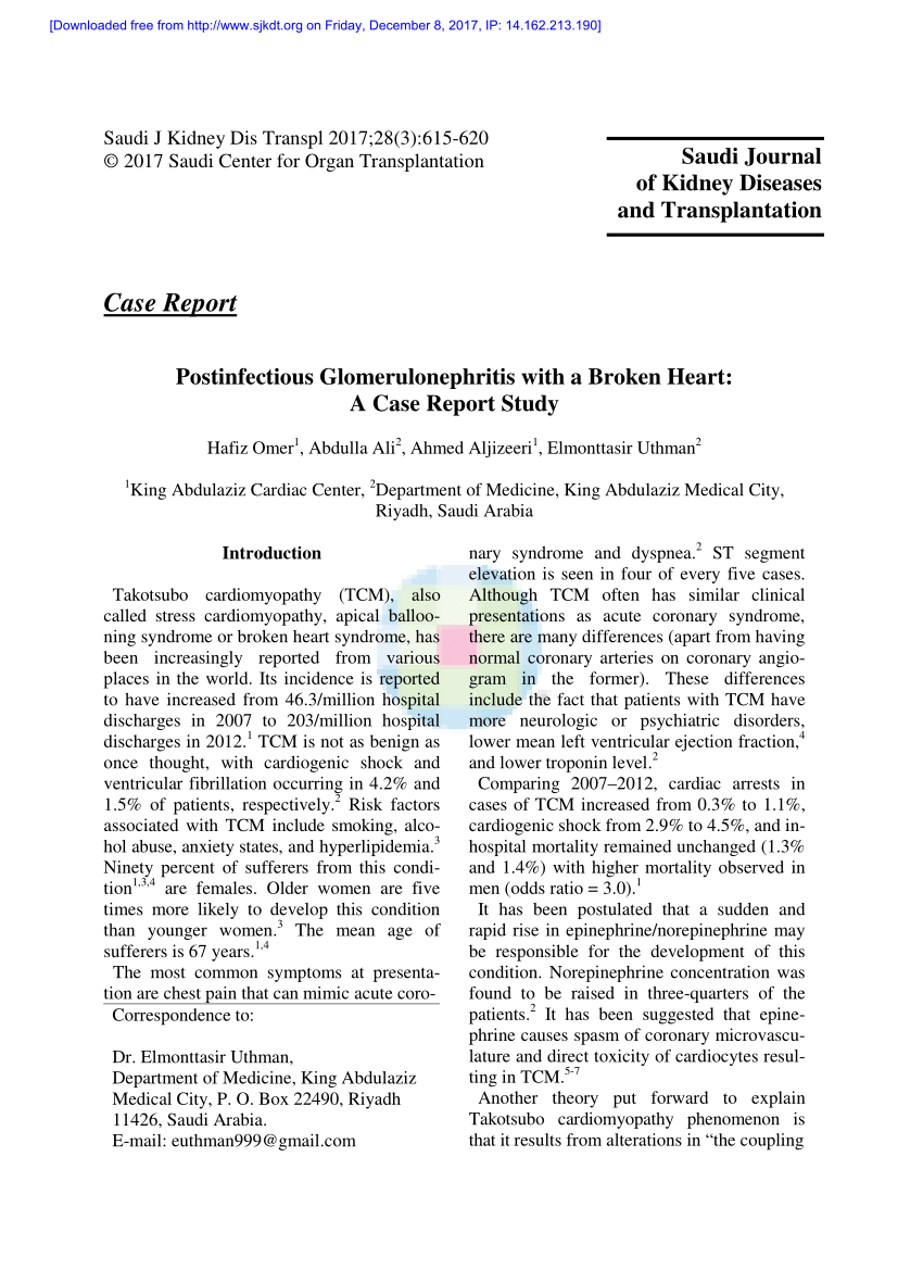 glomerulonephritis case study pdf