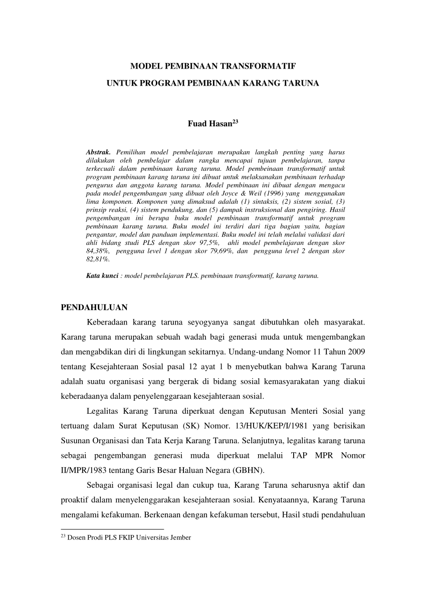 Struktur organisasi karang taruna pdf