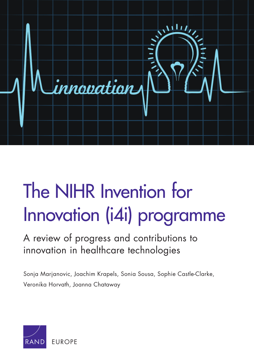 Pdf The Nihr Invention For Innovation I4i Programme 