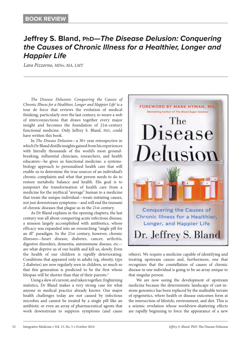 The Disease Delusion by Jeffrey S. Bland